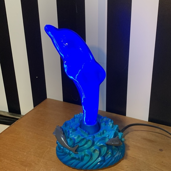 Retro Vintage Y2K Dolphin Plasma Lamp Beachy Ocean Nautical Tropical Neon Light - Picture 11 of 14